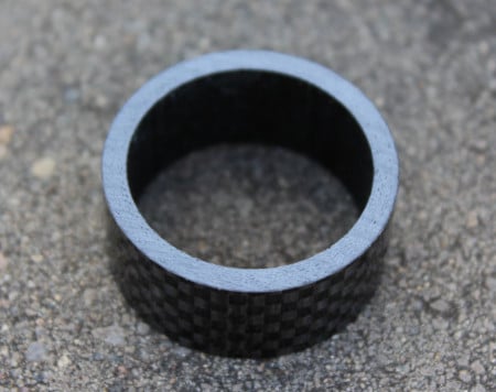 Radon carbon Spacer 1.1/8" negru 15mm - Img 2