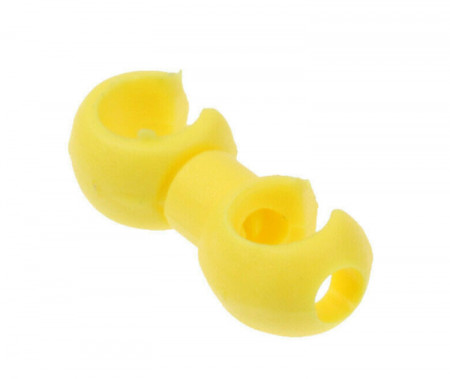 S-Clip clema dubla rotativa prins camasa cablu - 6 buc.Set Galben - Img 2