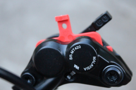 Shimano MT420 4-piston disc frane set complet + adaptoare IS J-Kit - Img 6