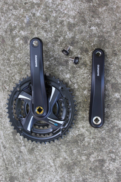 Shimano TOURNEY FC-TX801 8-vit. angrenaj ax patrat 48/38/28T. 175mm - Img 3