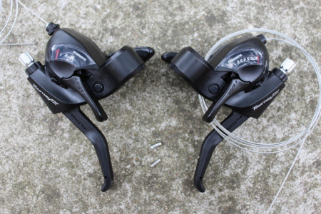 Shimano TOURNEY ST-TX800 3x8vit. set maneta frana+schimbator - Img 8