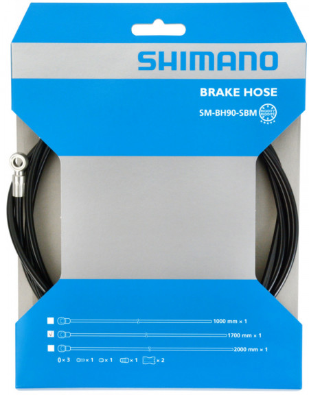 Shimano XTR/XT/SLX SM-BH90-SBM - Conducta (furtun) frana hidraulica 1700mm - Img 3