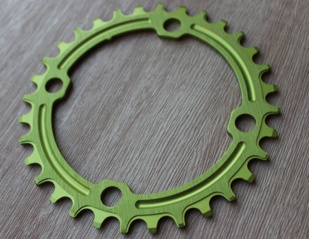 Snail Narrow Wide CNC Ultralight 32T 104bcd - Verde - Img 4