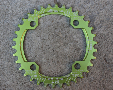 Snail Narrow Wide CNC Ultralight 34T 104bcd - Verde