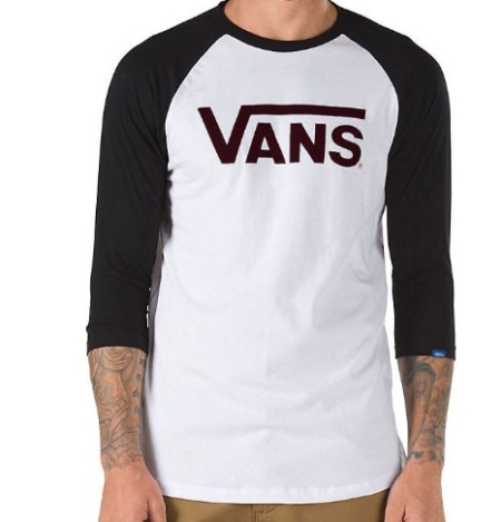 VANS CLASSIC Raglan - Bluză cu mânecă semi-lungă - marime L - Img 3