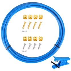 Conducta (furtun) frana hidraulica 2500mm + accesorii(albastru)