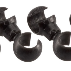 Jagwire S-Hook S-Clip clema dubla rotativa prins camasa cablu - 4 buc.