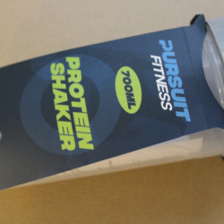Pursuit Fitness 700ml proteina Shaker Sticla - Gri - Img 5