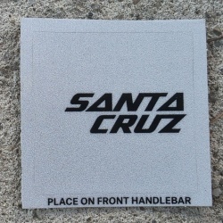 Santa Cruz Logo sticker 45/45mm - alb