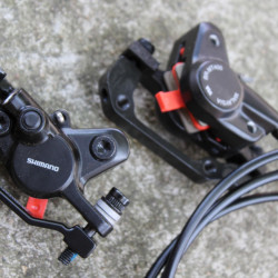 Shimano BL-MT401/BR-MT410 Disc Frane - Set 800/1600mm + adaptoare - Img 2