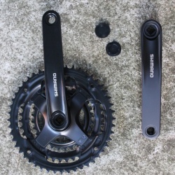 Shimano TOURNEY FC-TY301 3x6/7/8vit. patrat 48/38/28 - negru 175mm - Img 4