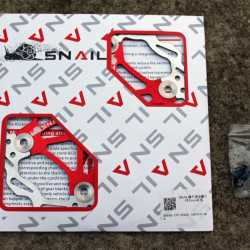 Snail Floating CNC 2-piece Disc Rotor - 180mm rosu