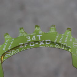 Snail Narrow Wide CNC Ultralight 34T 104bcd - Verde