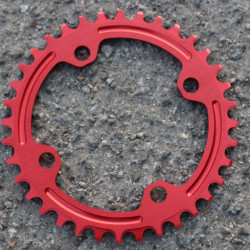 Snail Narrow Wide CNC Ultralight 36T 104bcd - Rosu