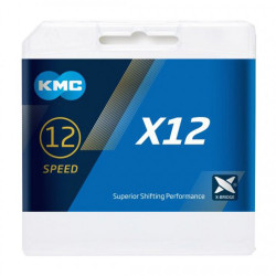 KMC X12 Tech black 12vit. + Missing Link 126L - lant bicicleta