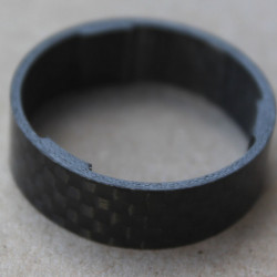 Radon carbon Extralight Spacer 1.1/8" negru 10mm