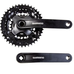 Shimano FC-TY301 Tourney 42-34-24T - negru 170mm fara aparator