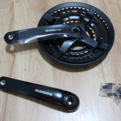 Shimano FC-TY501 Tourney - negru 170mm angrenaj 48-38-28T - Img 4