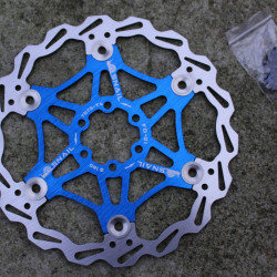 Snail Floating CNC 2-piece Disc Rotor - 180mm albastru