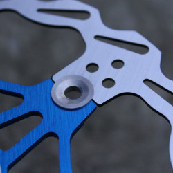 Snail Floating CNC 2-piece Disc Rotor - 203mm albastru