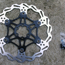 Snail Floating CNC 2-piece Disc Rotor - 203mm negru