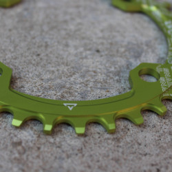 Snail Narrow Wide CNC Ultralight 34T 104bcd - Verde