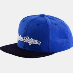 Troy Lee Designs Snapback Hat Signature albastru negru - MTB Caciula
