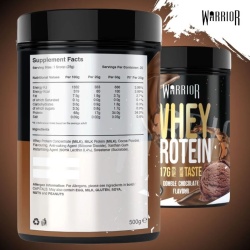 Warrior Whey Protein pudra 500 gram - Ciocolata dublu - Img 2