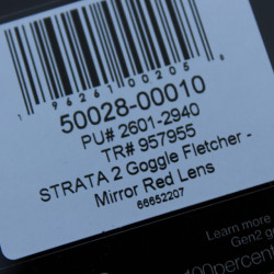100% Strata Gen. 2 Fletcher Goggle - Red Mirror lens - Img 4