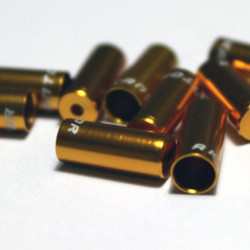 Capat camasa frana aluminiu 4mm - set 10buc. auriu
