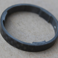 Radon carbon Extralight Spacer 1.1/8" negru 5mm