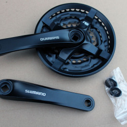 Shimano FC-TY501 Tourney 42-34-24T - negru 170mm - Img 2