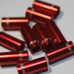 Capat camasa frana aluminiu 5mm - set 10buc. rosu - Img 2