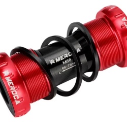Meroca CNC Hollowtech 2 monobloc rulment - rosu
