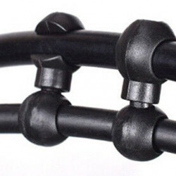 S-Clip clema dubla rotativa prins camasa cablu - 6 buc.Set Negru