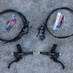 Shimano XT BR-M8120-B J-Kit set complet - 4 piston - placute metalice