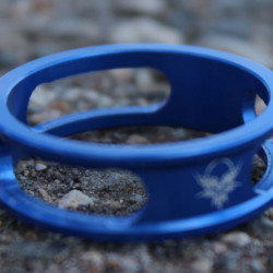 Spacer Risk UltraLight - aluminiu 10mm - albastru
