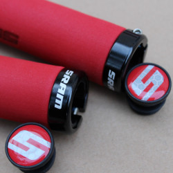 Sram Contour Lock-On mansoane burete - rosu - Img 4