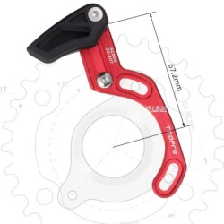 Toopre Flip-Guide Wide UltraLight CNC - ISCG-05 Chain Guide rosu - Img 3