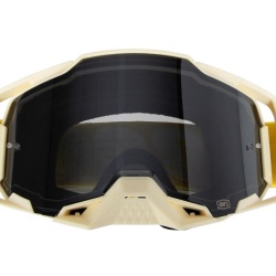 100% Armega Barely goggle - Smoked Iridium lens - alb/crem