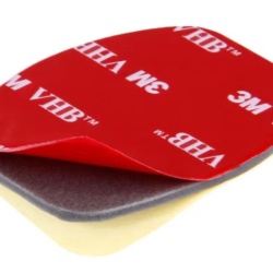 Adaptor GoPro plat - prindere cu banda adeziva 3M pentru camere sport - Img 2