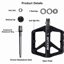 Buklos Slim - Nylon Flat Pedal - Negru - Img 2