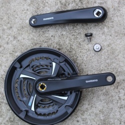 Shimano TOURNEY FC-TX801 Protectie 8-vit. angrenaj ax patrat 48/38/28T. - Img 2