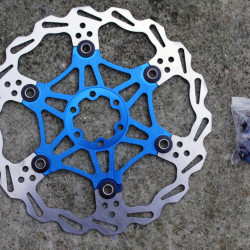 Snail Floating CNC 2-piece Disc Rotor - 203mm albastru