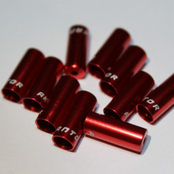 Capat camasa schimator aluminiu 4mm - set 10buc. rosu - Img 3