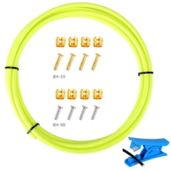 Conducta (furtun) frana hidraulica 2500mm + accesorii(verde)