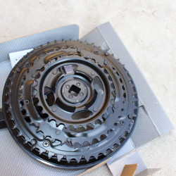 Shimano FC-TY501 Tourney - negru 175mm angrenaj 48-38-28T - Img 4