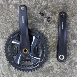 Shimano TOURNEY FC-TX801 8-vit. angrenaj ax patrat 48/38/28T. 170mm - Img 3