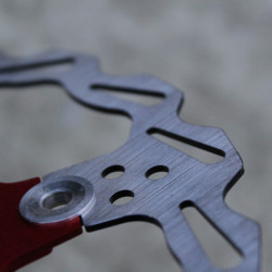 Snail Floating CNC 2-piece Disc Rotor - 203mm rosu