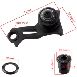 Ureche cadru universal - MUQZI cu filet M12x1.0 Sram UDH type(rosu) - Img 2